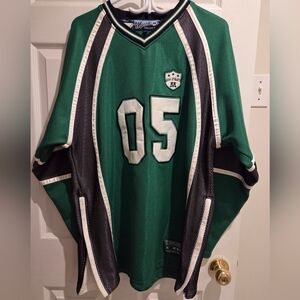 Vintage Y2K Green and Black Mecca Sweater